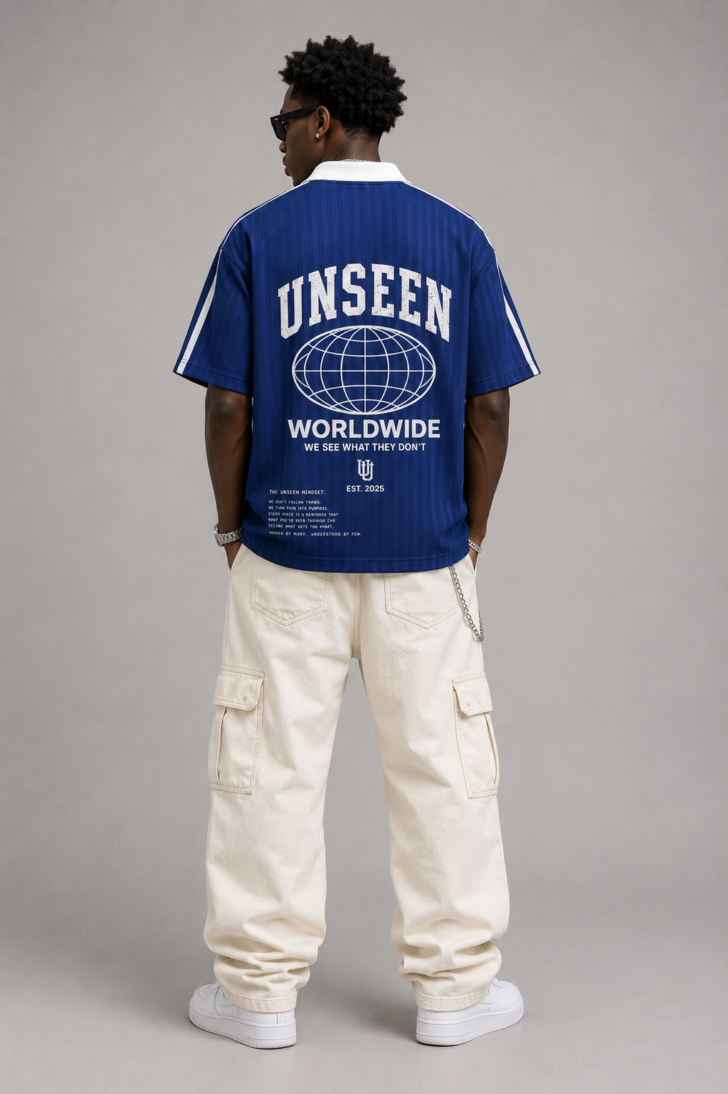 UNSEEN SEASON 1 STRIPED SOCCER JERSEY.