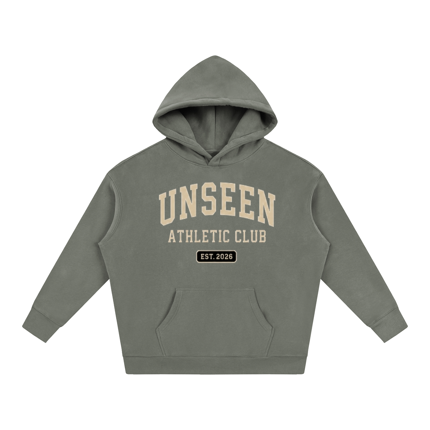 UU OVERSIZED FLEECE HOODIE. (MULTICOLOR)