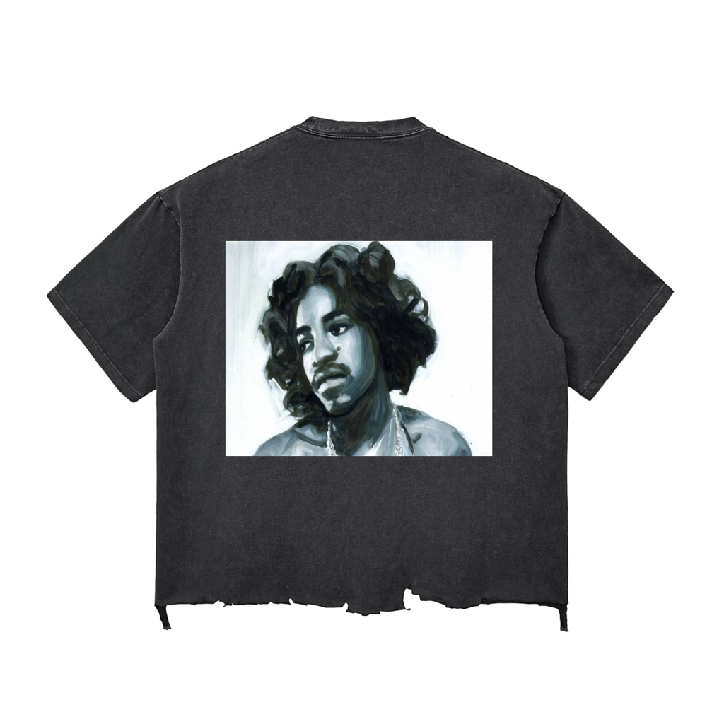 3 STACKS VINTAGE RIPPED TEE.