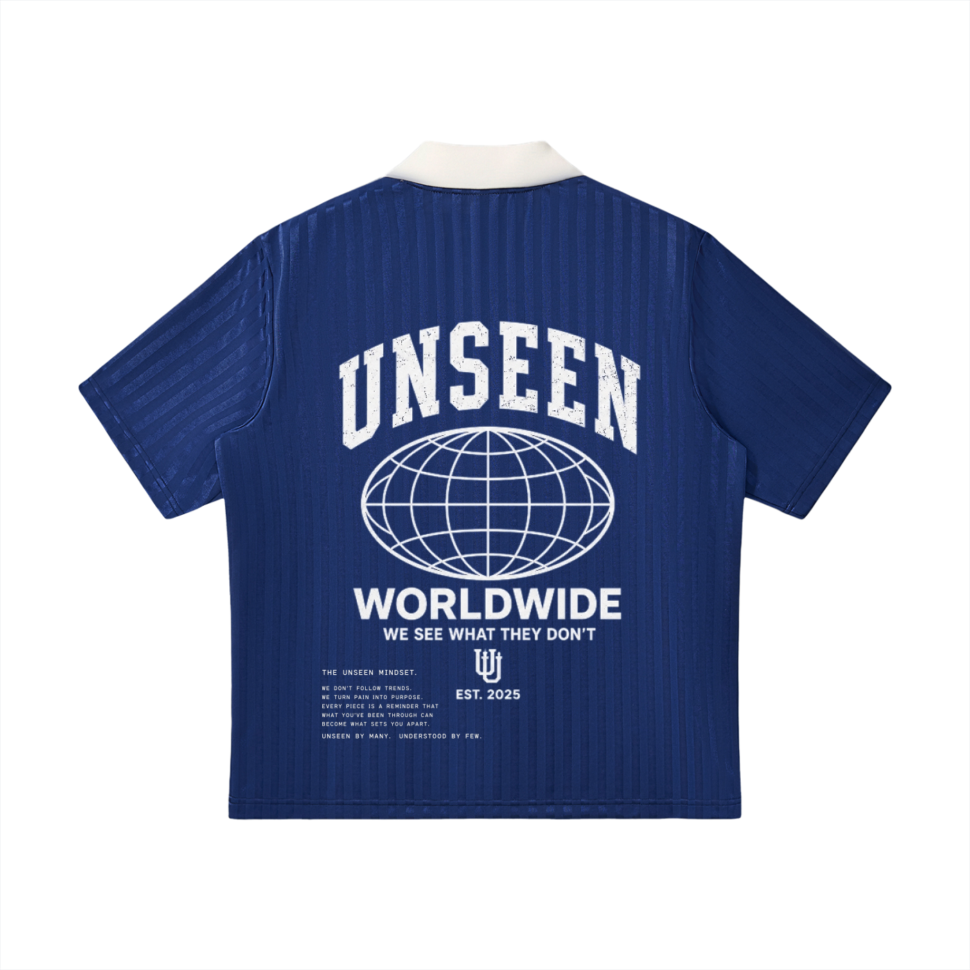 UNSEEN SEASON 1 STRIPED SOCCER JERSEY.