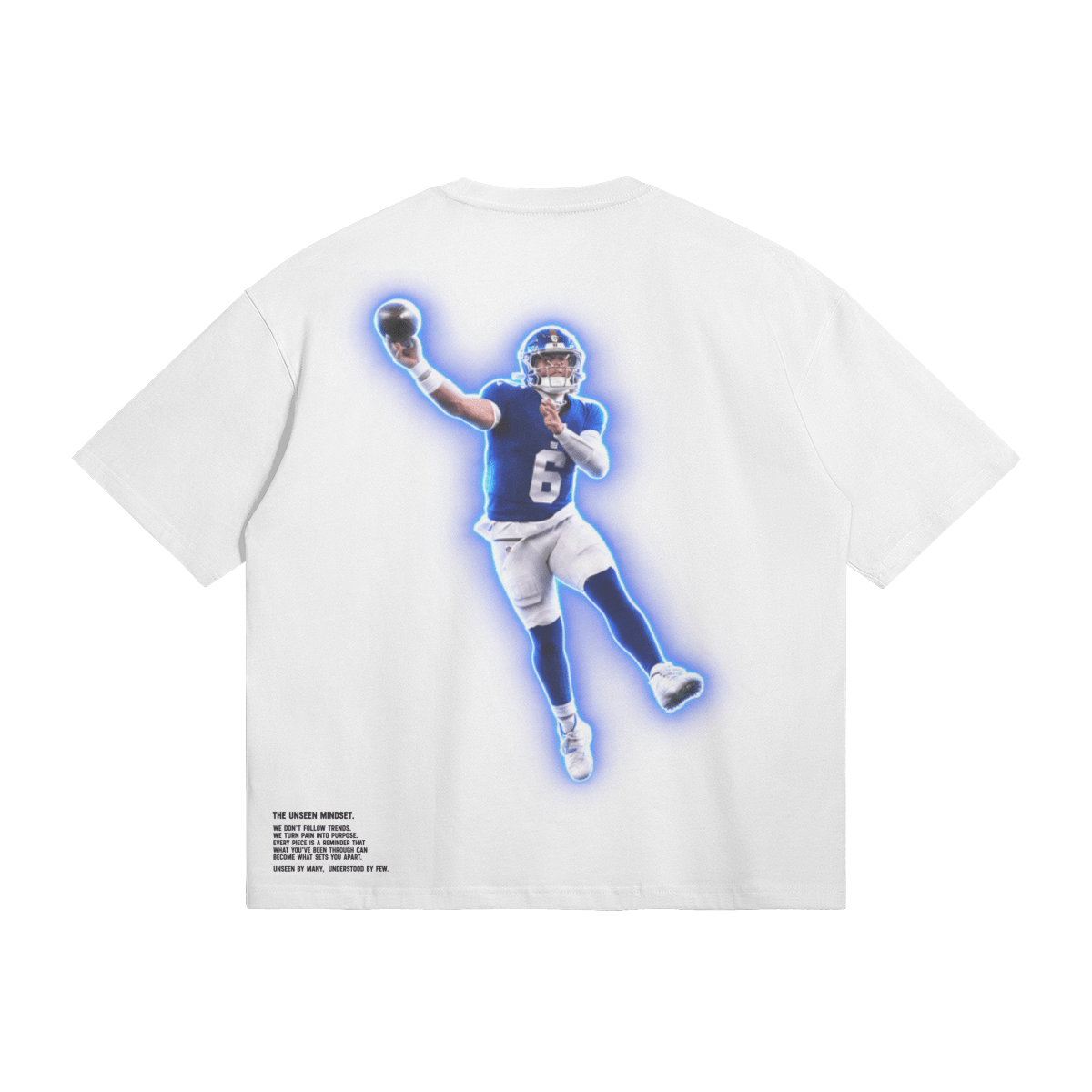BIG FACE DART BOXY TEE - UNSEEN. UNHEARD.