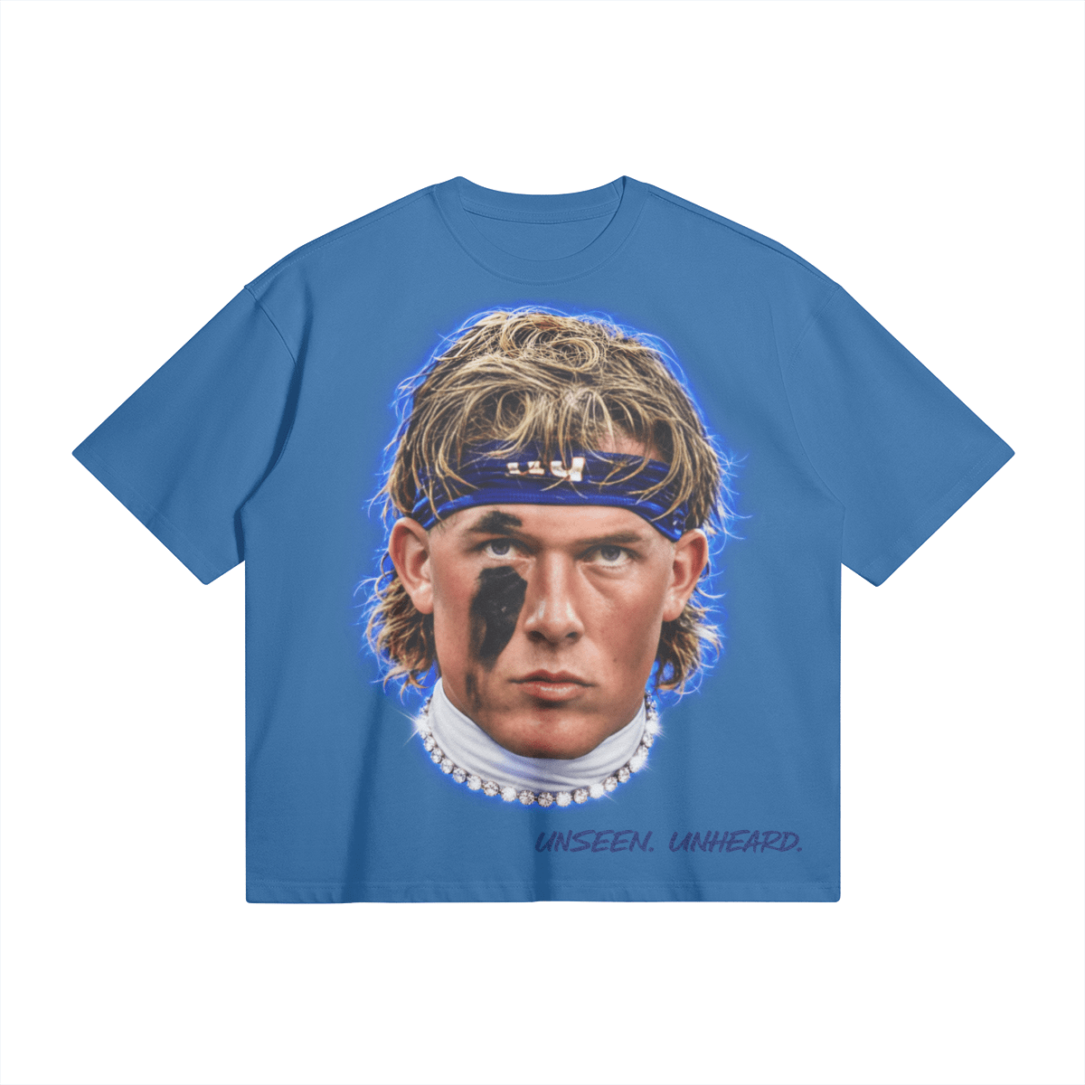 BIG FACE DART BOXY TEE - UNSEEN. UNHEARD.