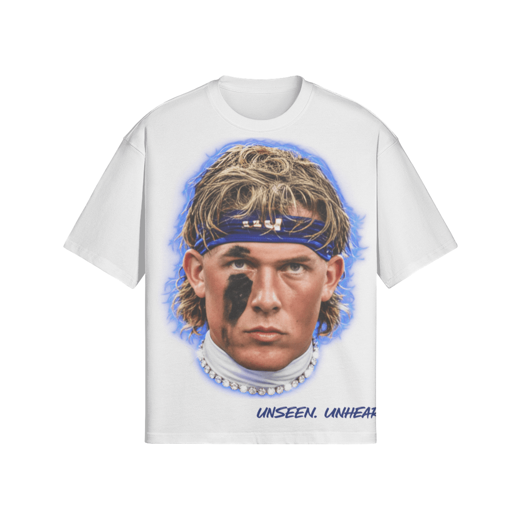 BIG FACE DART BOXY TEE - UNSEEN. UNHEARD.