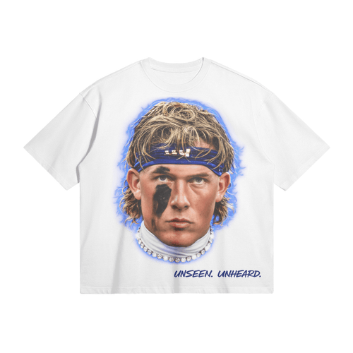 BIG FACE DART BOXY TEE - UNSEEN. UNHEARD.