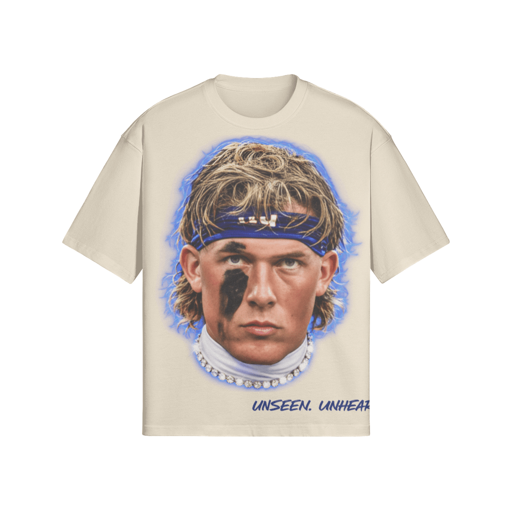BIG FACE DART BOXY TEE - UNSEEN. UNHEARD.