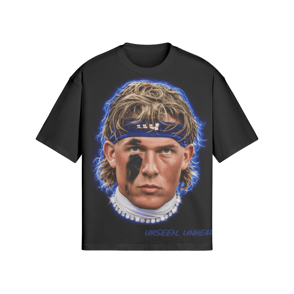 BIG FACE DART BOXY TEE - UNSEEN. UNHEARD.