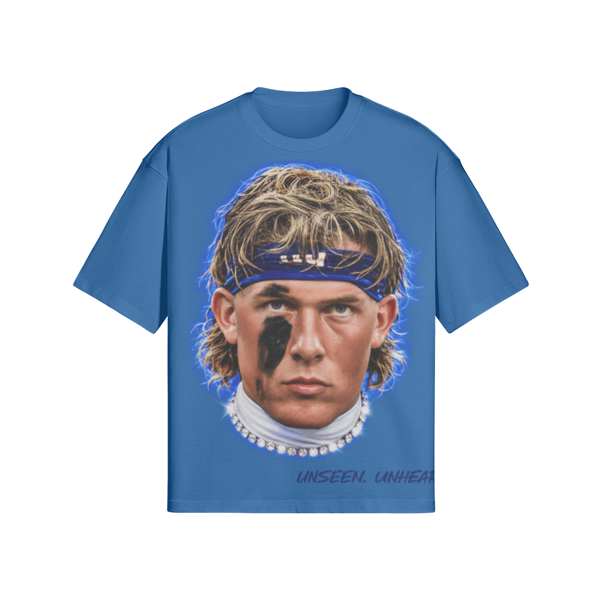 BIG FACE DART BOXY TEE - UNSEEN. UNHEARD.