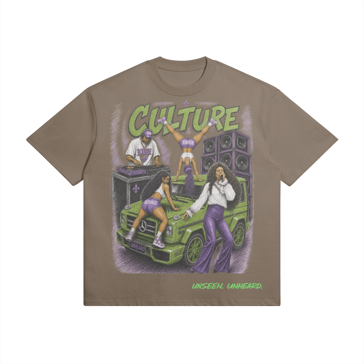 BOUNCE CULTURE OVERSIZED - UNSEEN. UNHEARD.