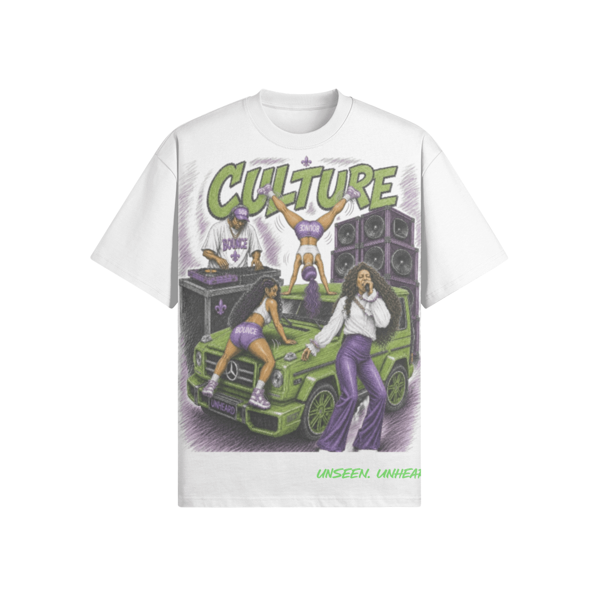 BOUNCE CULTURE OVERSIZED - UNSEEN. UNHEARD.
