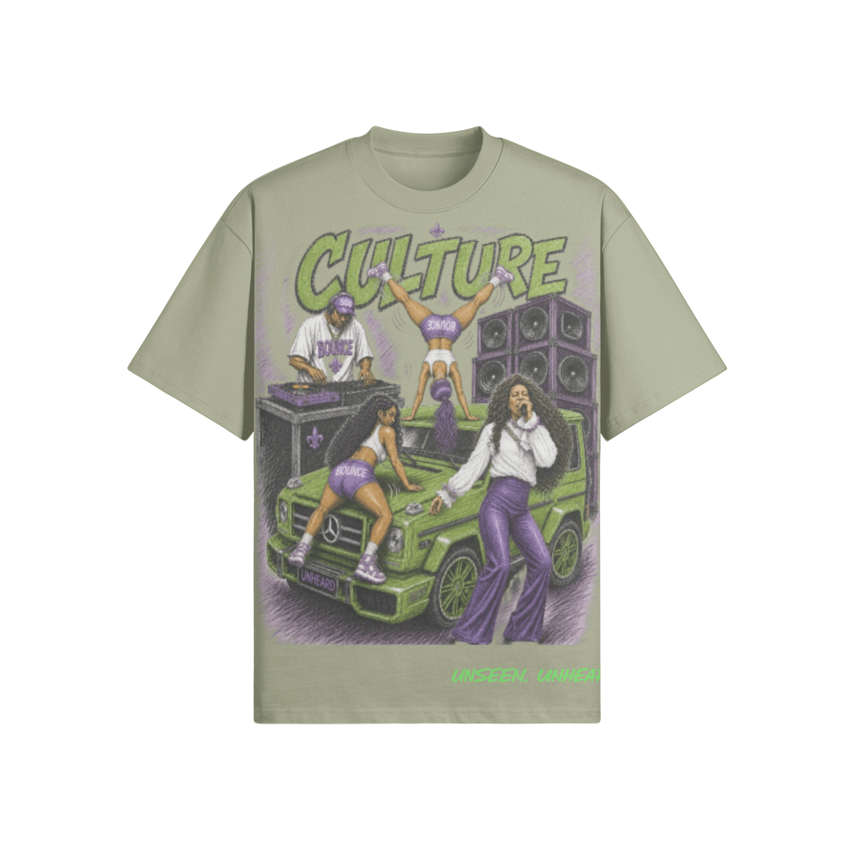 BOUNCE CULTURE OVERSIZED - UNSEEN. UNHEARD.
