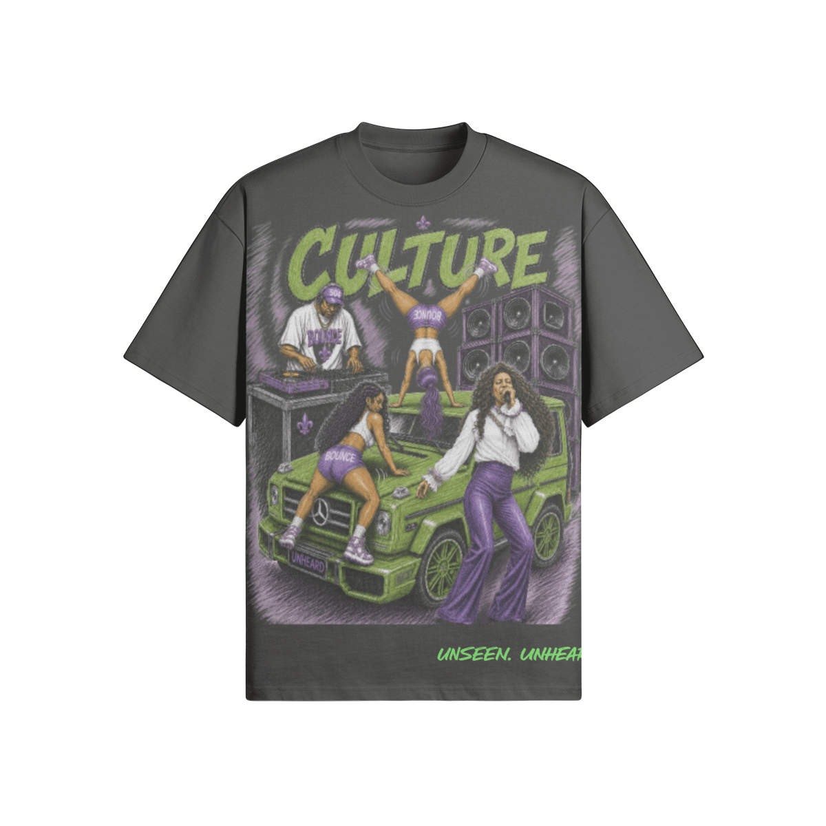 BOUNCE CULTURE OVERSIZED - UNSEEN. UNHEARD.