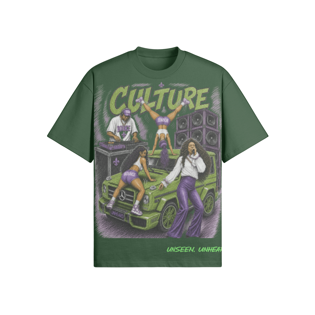 BOUNCE CULTURE OVERSIZED - UNSEEN. UNHEARD.