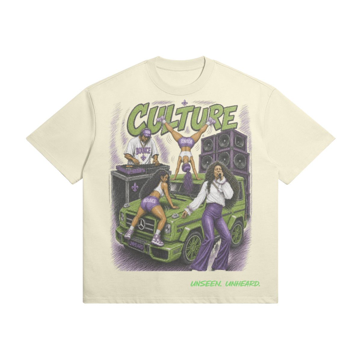 BOUNCE CULTURE OVERSIZED - UNSEEN. UNHEARD.