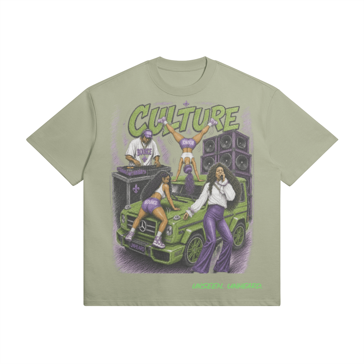 BOUNCE CULTURE OVERSIZED - UNSEEN. UNHEARD.