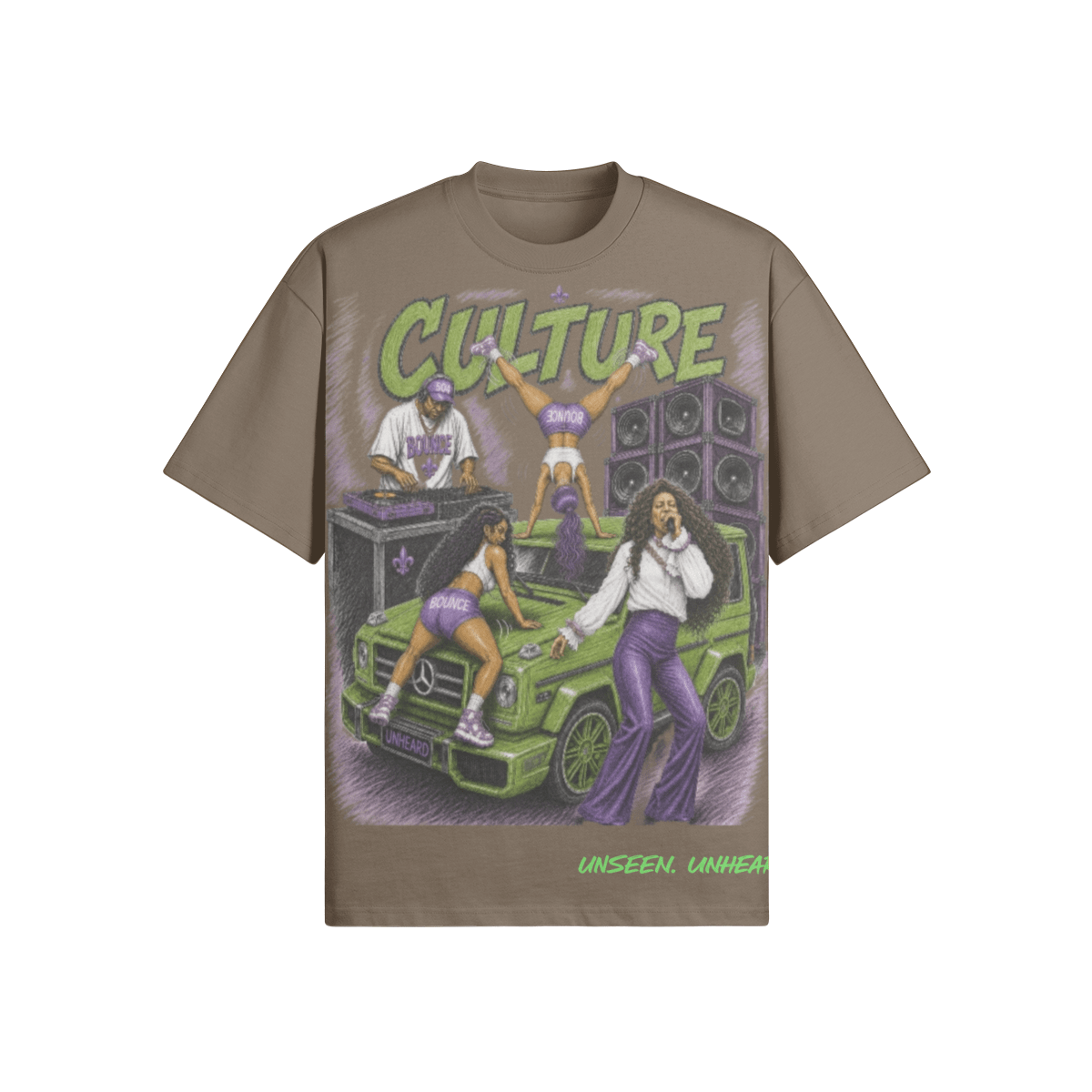 BOUNCE CULTURE OVERSIZED - UNSEEN. UNHEARD.