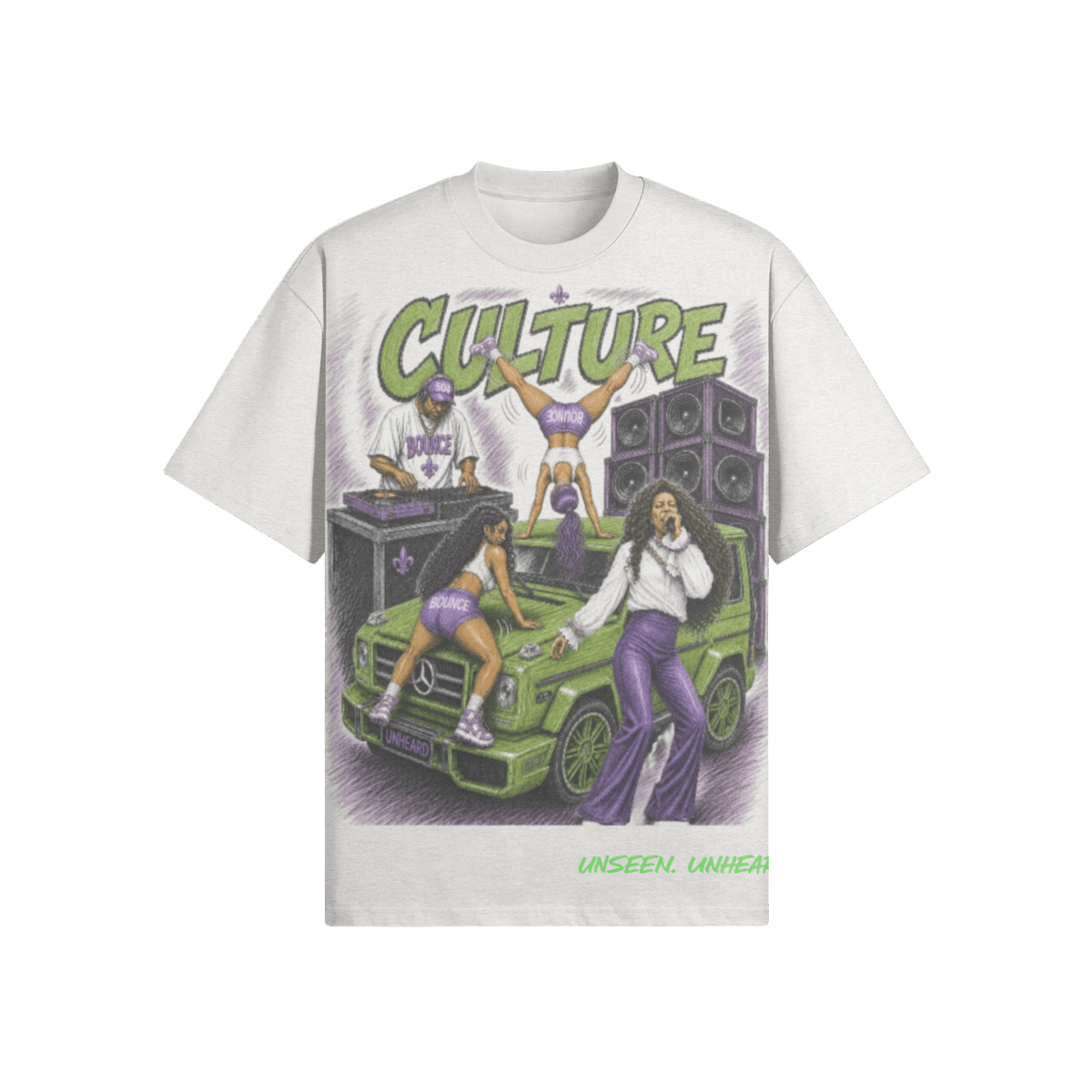 BOUNCE CULTURE OVERSIZED - UNSEEN. UNHEARD.