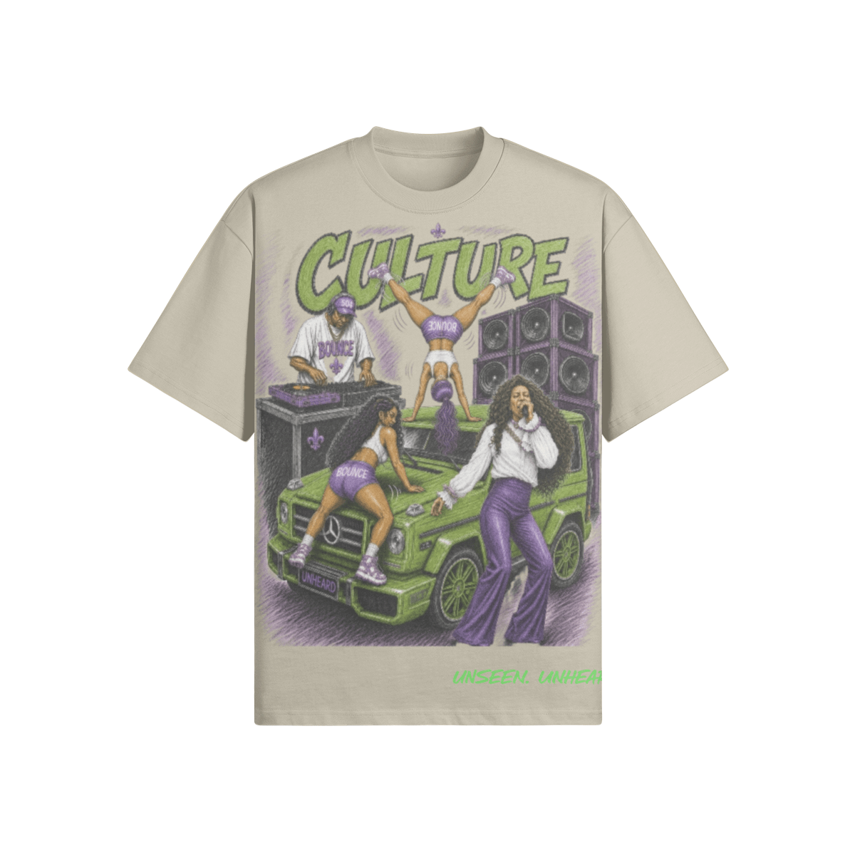 BOUNCE CULTURE OVERSIZED - UNSEEN. UNHEARD.