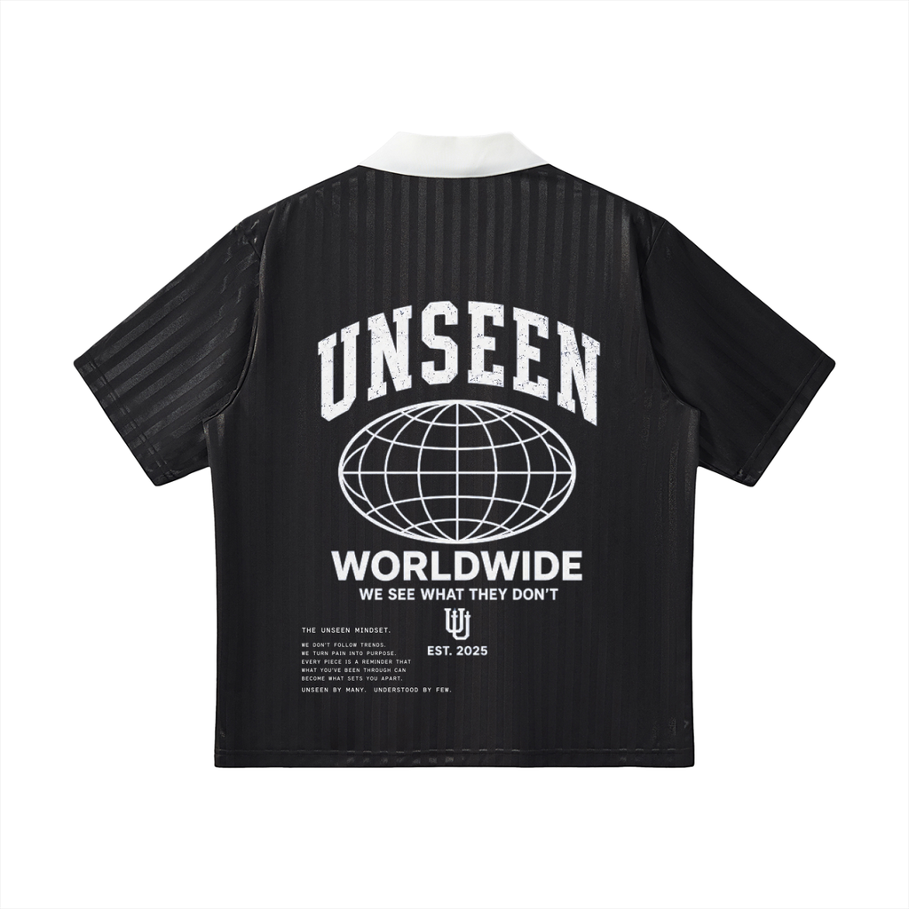 UNSEEN SEASON 1 STRIPED SOCCER JERSEY.