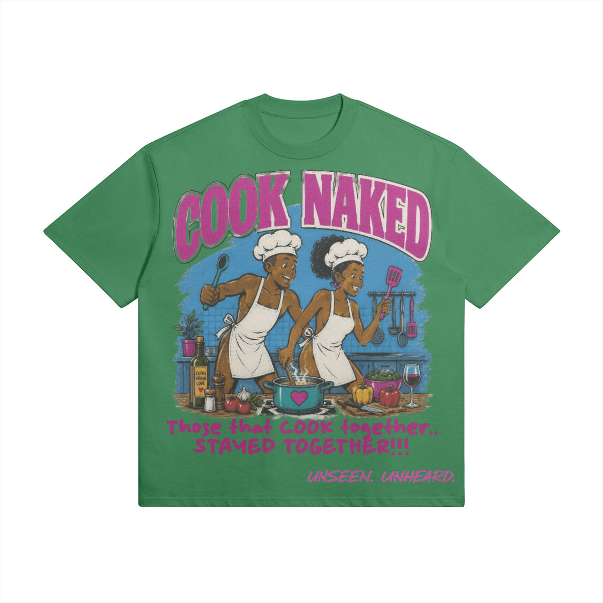 COOK NAKED OVERSIZED. - UNSEEN. UNHEARD.