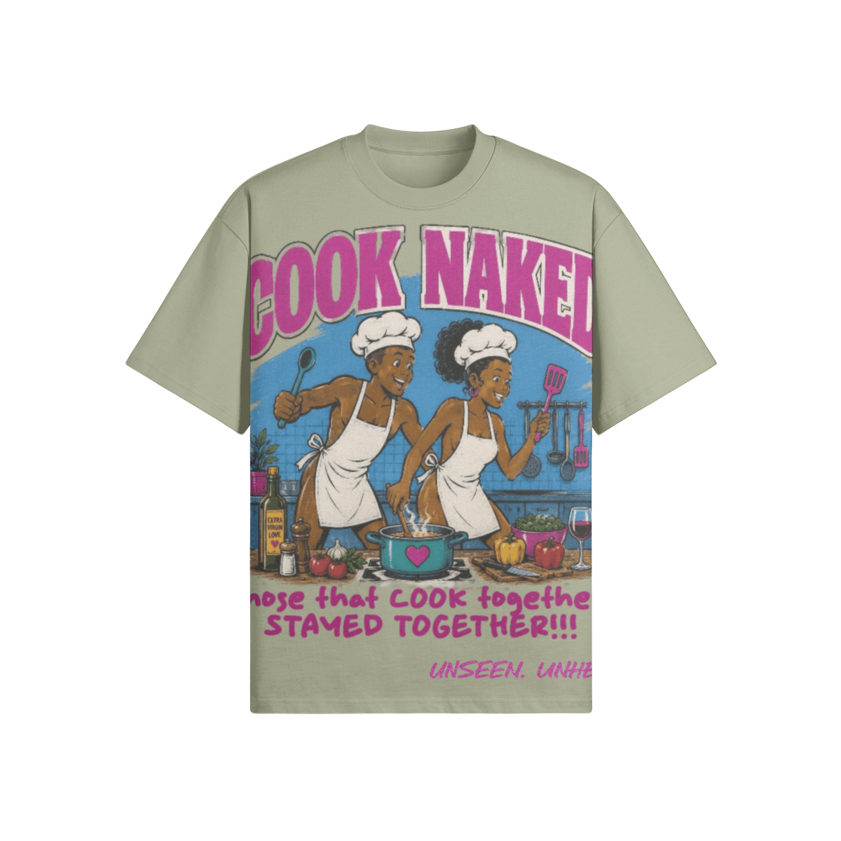 COOK NAKED OVERSIZED. - UNSEEN. UNHEARD.