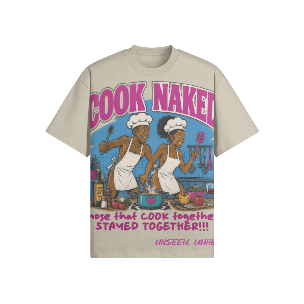 COOK NAKED OVERSIZED. - UNSEEN. UNHEARD.