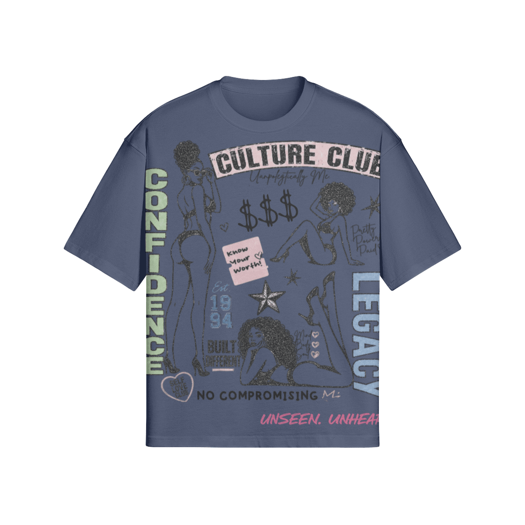 CULTURE CLUB BOXY TEE - UNSEEN. UNHEARD.