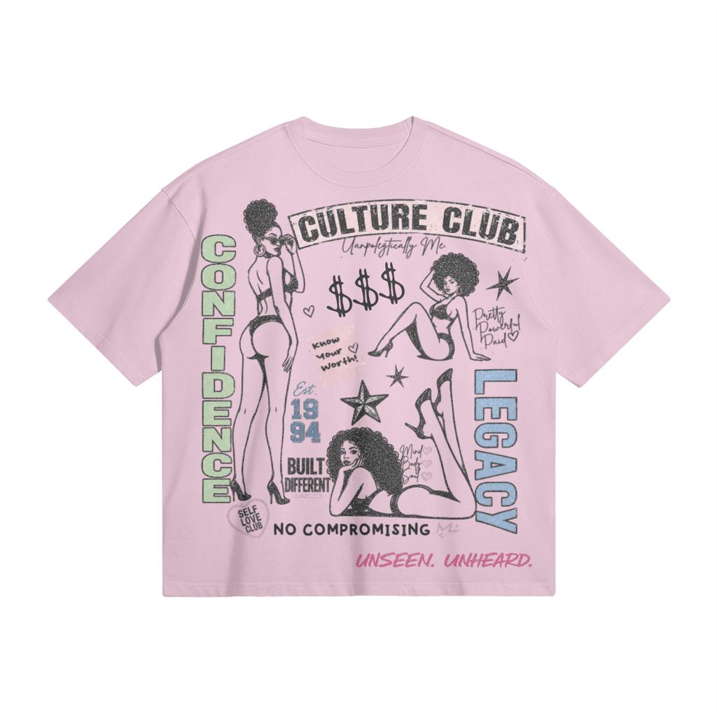 CULTURE CLUB BOXY TEE - UNSEEN. UNHEARD.