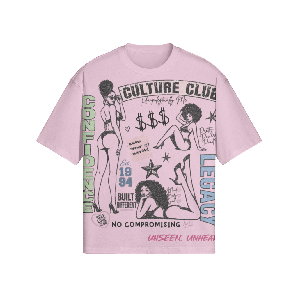 CULTURE CLUB BOXY TEE - UNSEEN. UNHEARD.