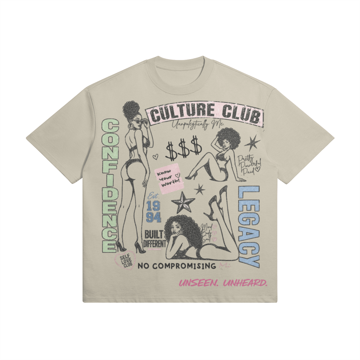 CULTURE CLUB OVERSIZED. - UNSEEN. UNHEARD.