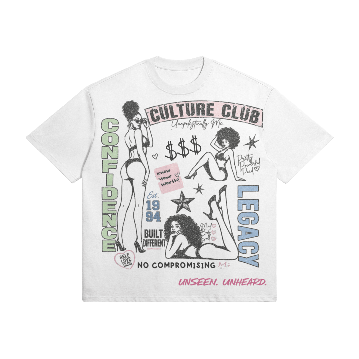 CULTURE CLUB OVERSIZED. - UNSEEN. UNHEARD.