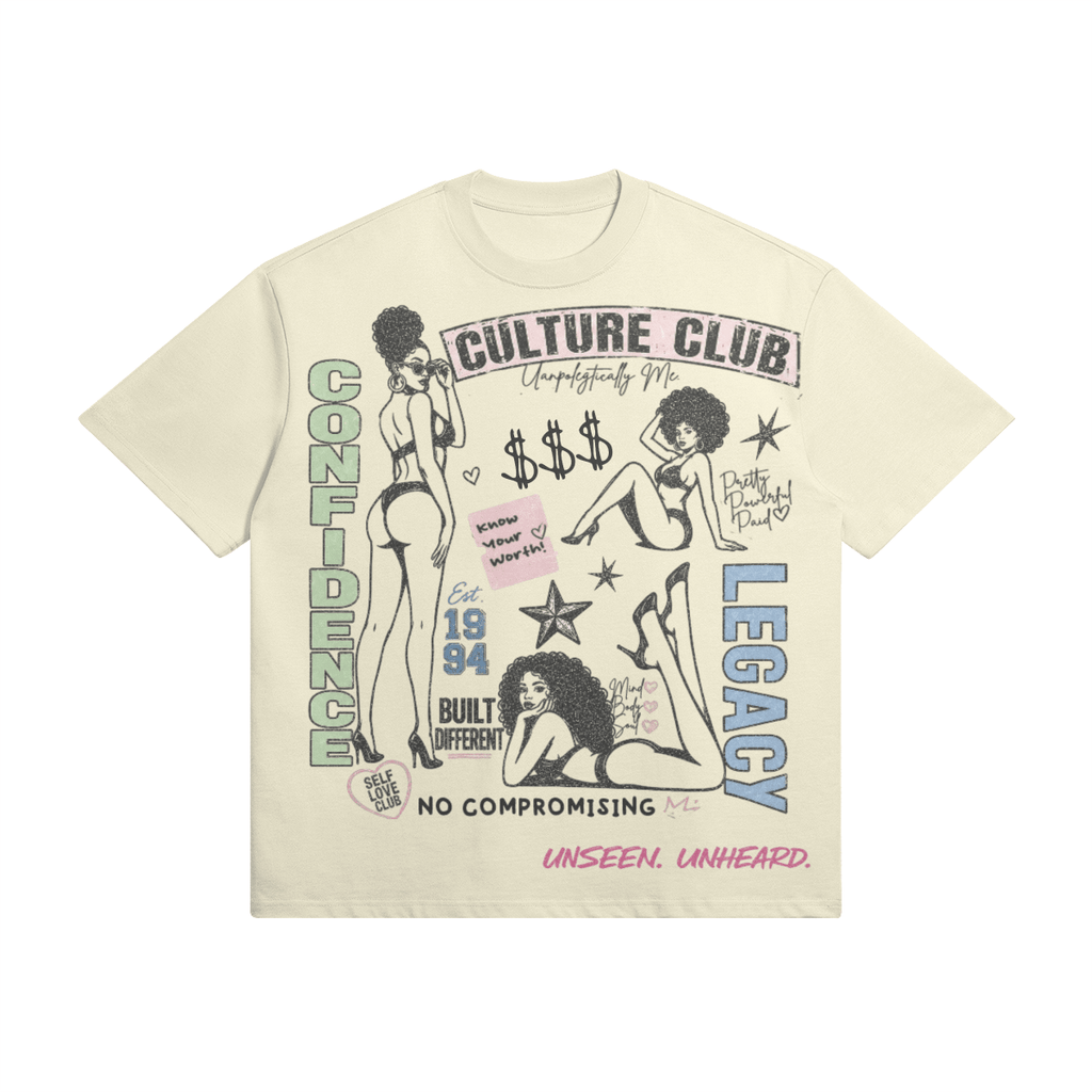 CULTURE CLUB OVERSIZED. - UNSEEN. UNHEARD.