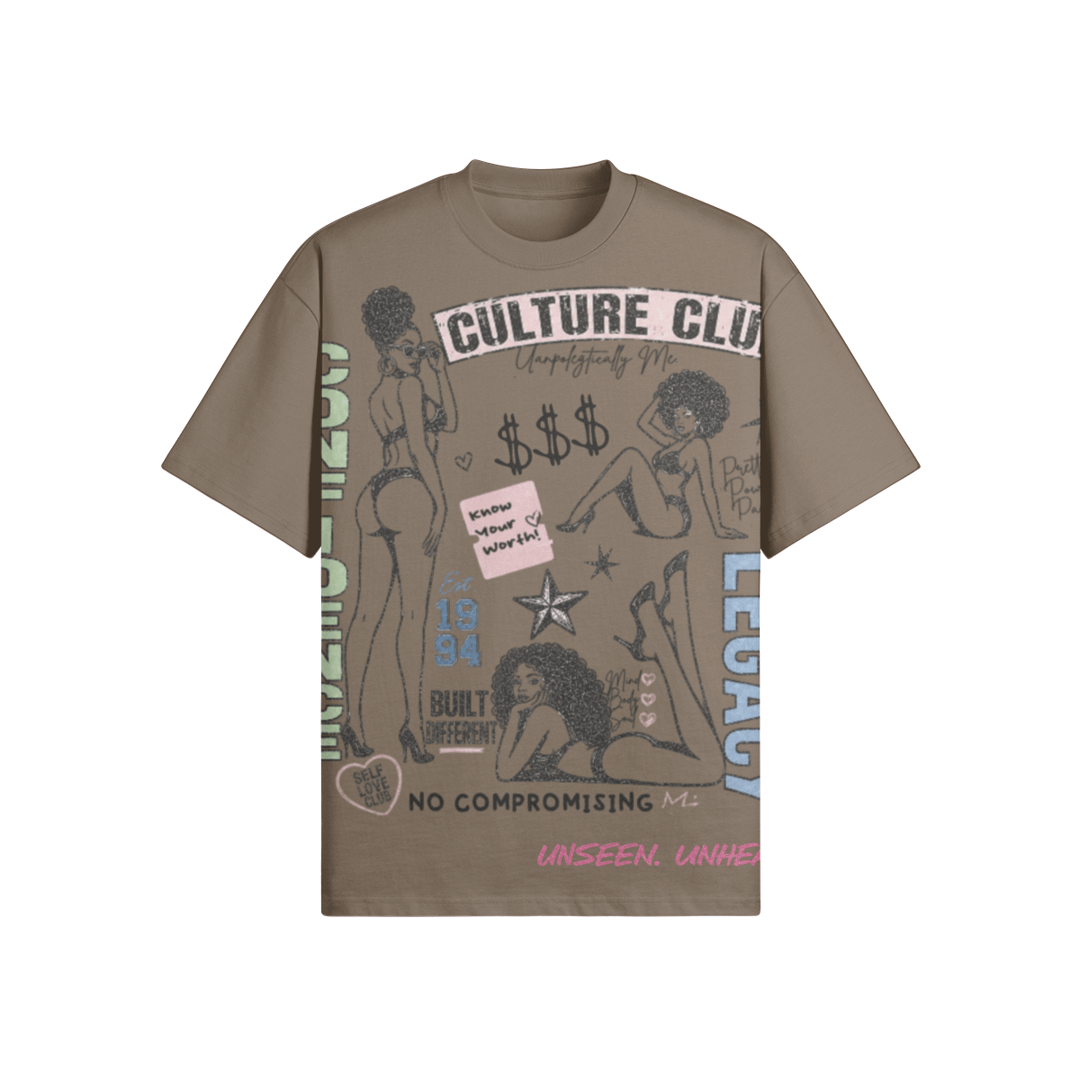 CULTURE CLUB OVERSIZED. - UNSEEN. UNHEARD.