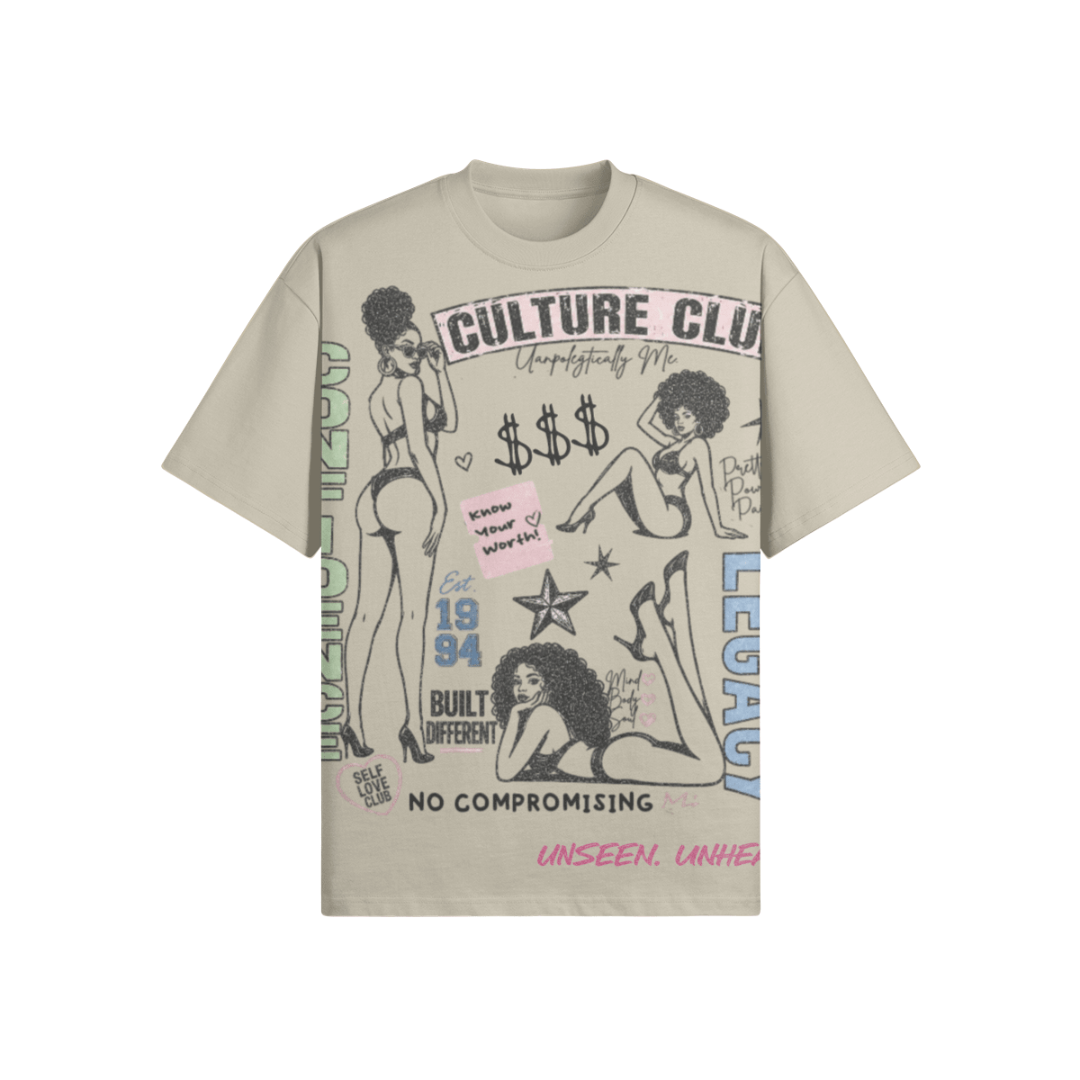 CULTURE CLUB OVERSIZED. - UNSEEN. UNHEARD.