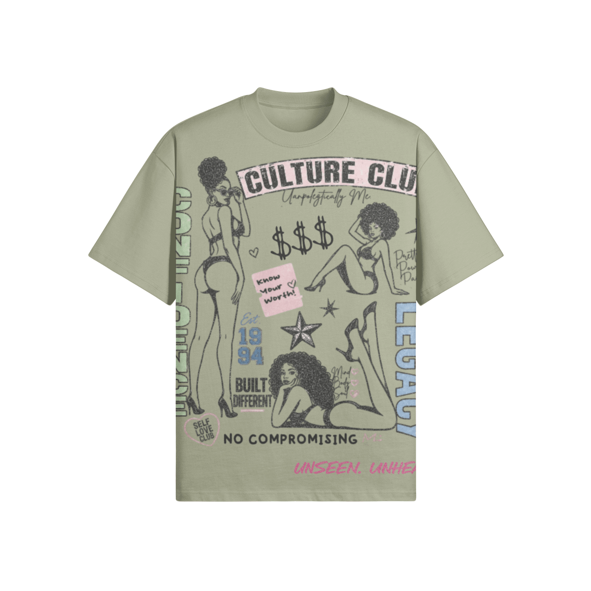 CULTURE CLUB OVERSIZED. - UNSEEN. UNHEARD.
