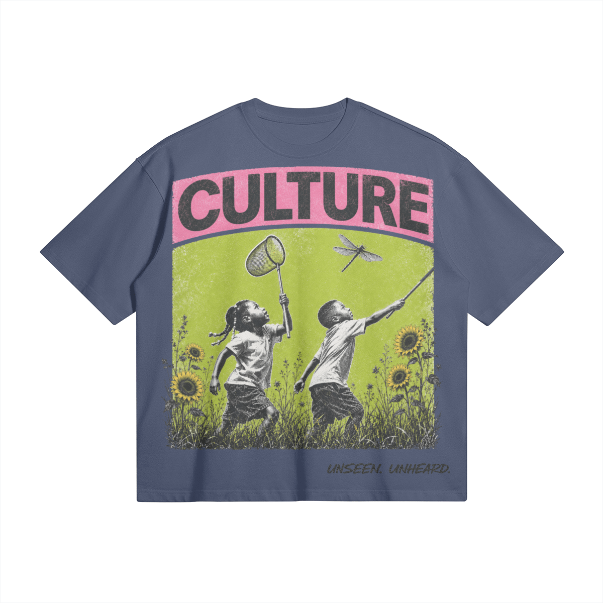 CULTURE: DRAGONFLY BOXY TEE - UNSEEN. UNHEARD.