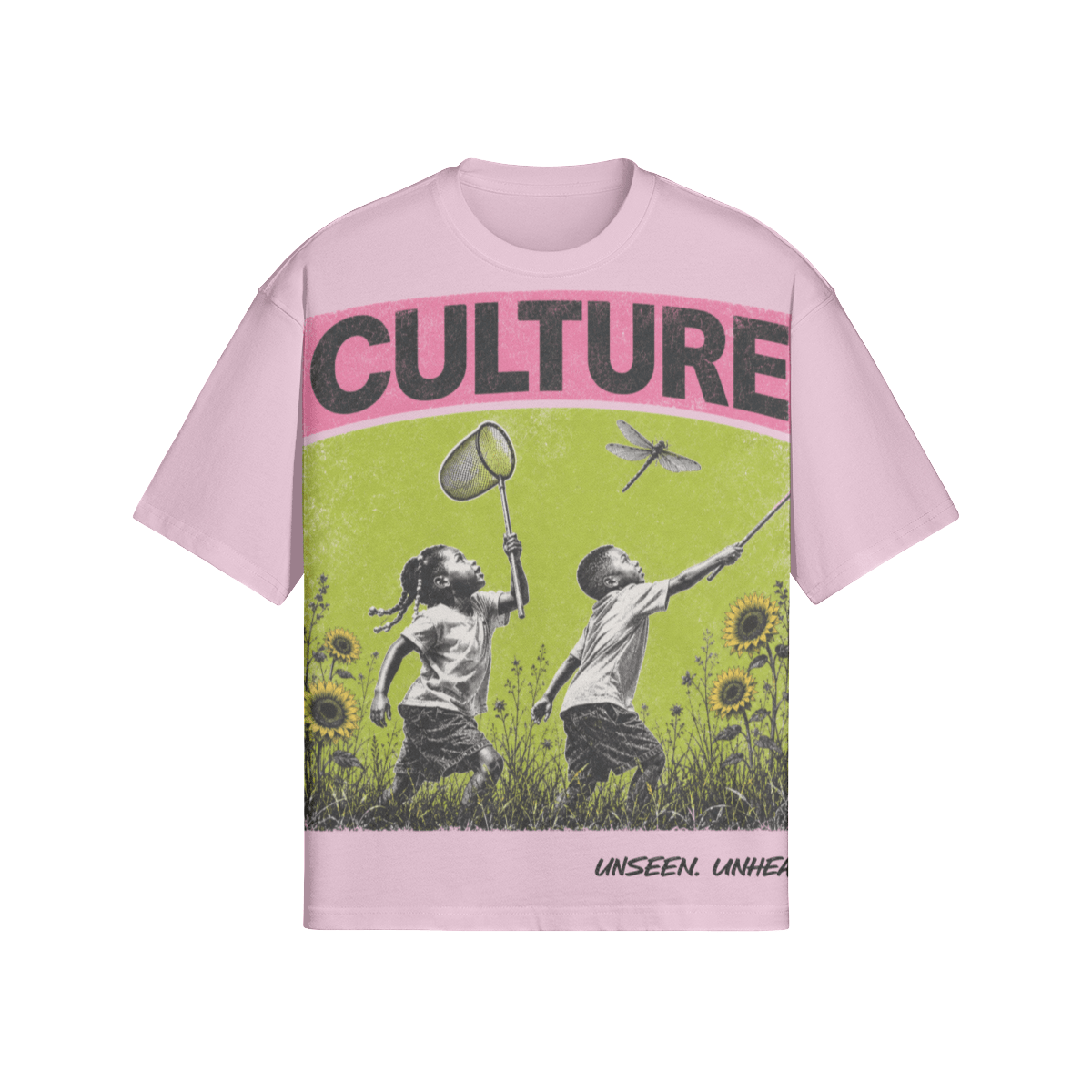 CULTURE: DRAGONFLY BOXY TEE - UNSEEN. UNHEARD.