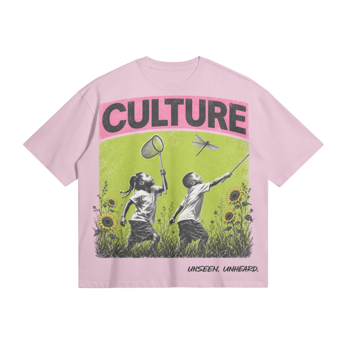 CULTURE: DRAGONFLY BOXY TEE - UNSEEN. UNHEARD.