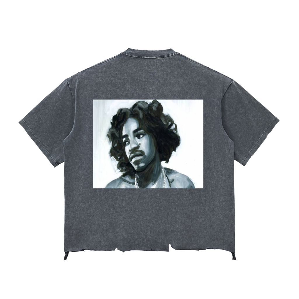 3 STACKS VINTAGE RIPPED TEE.