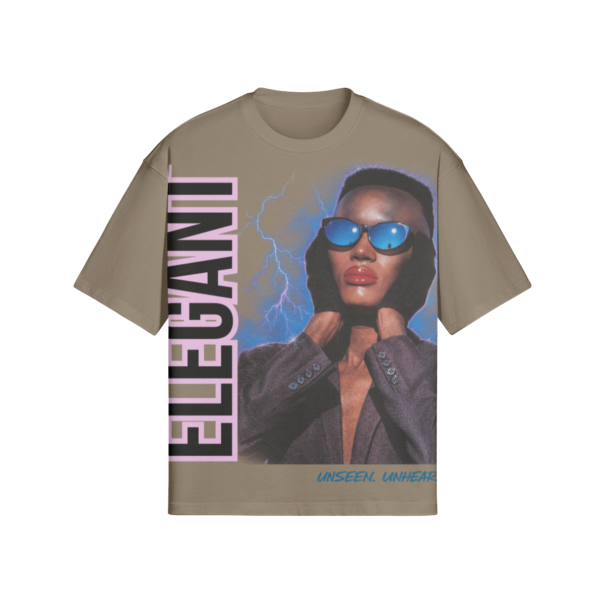 ELEGANT GRACE BOXY TEE - UNSEEN. UNHEARD.