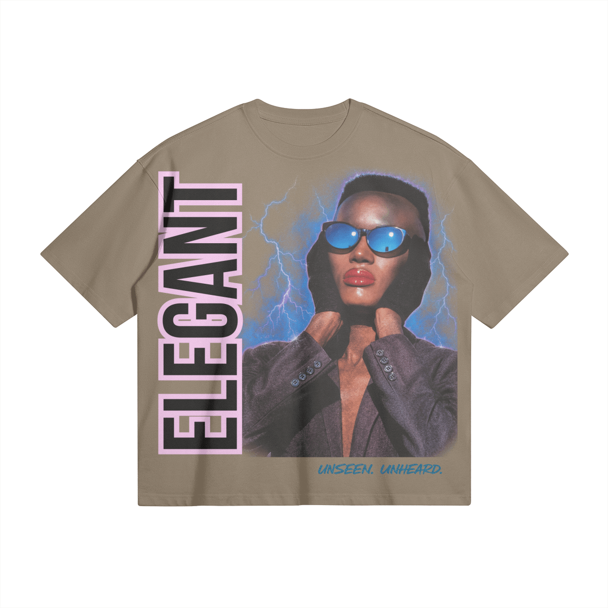 ELEGANT GRACE BOXY TEE - UNSEEN. UNHEARD.