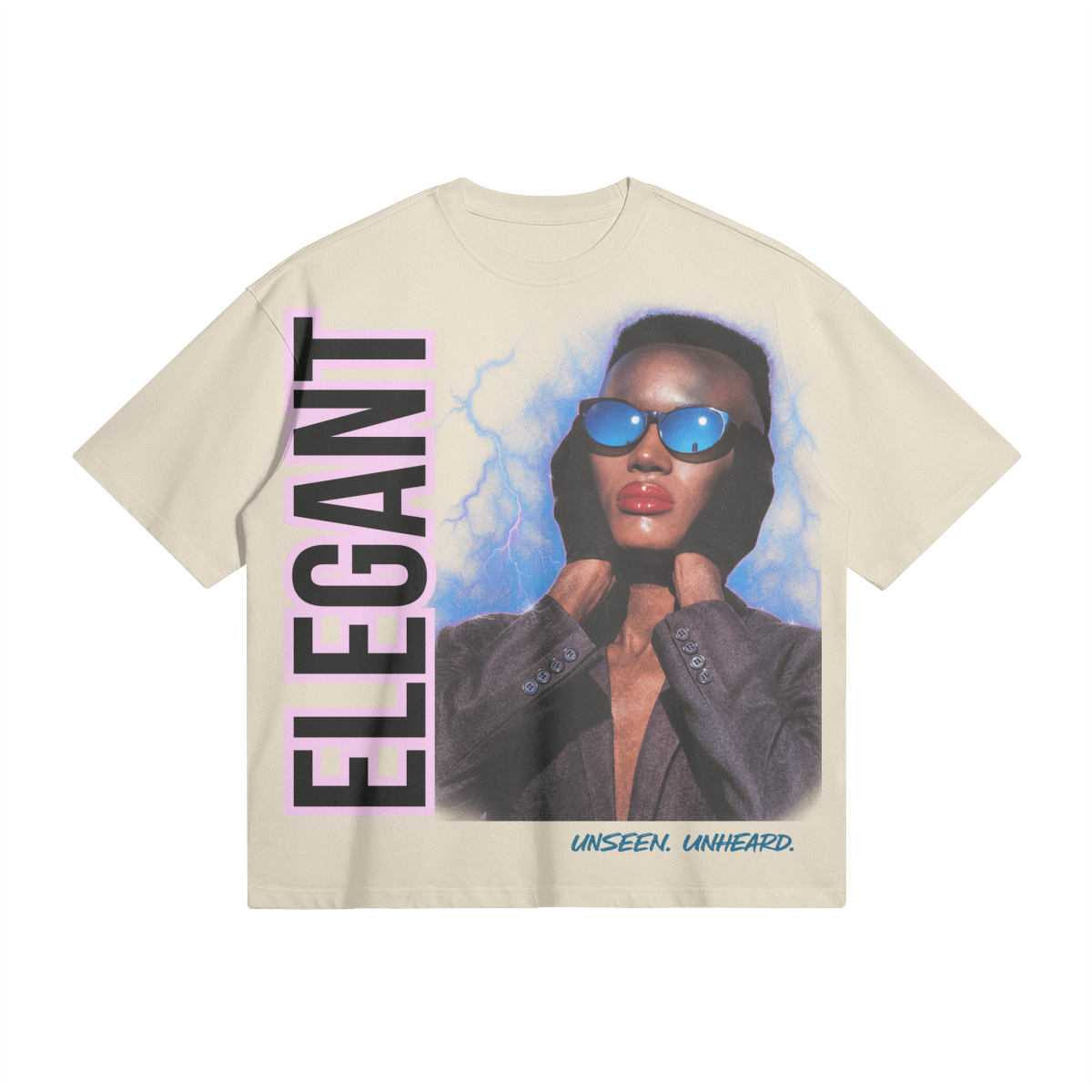 ELEGANT GRACE BOXY TEE - UNSEEN. UNHEARD.
