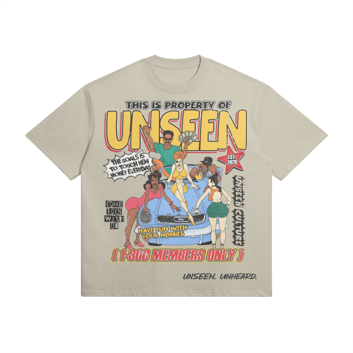 HAVE FUN OVERSIZED. - UNSEEN. UNHEARD.