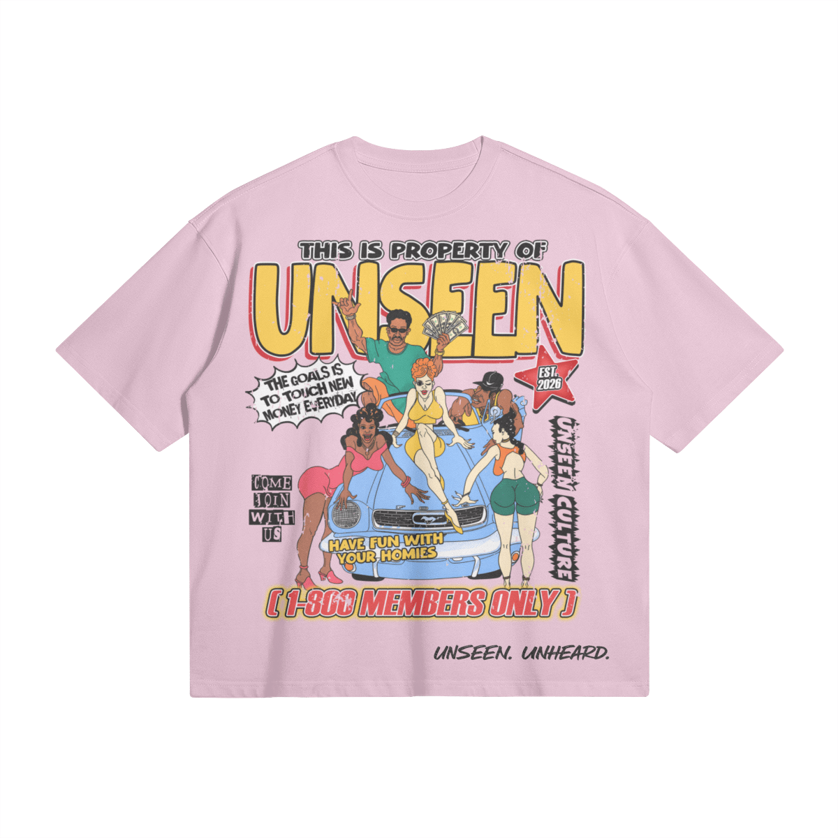 HAVE FUN W/ YOUR HOMIES BOXY TEE - UNSEEN. UNHEARD.