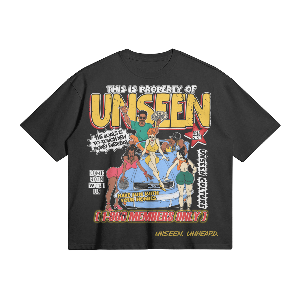 HAVE FUN W/ YOUR HOMIES BOXY TEE - UNSEEN. UNHEARD.