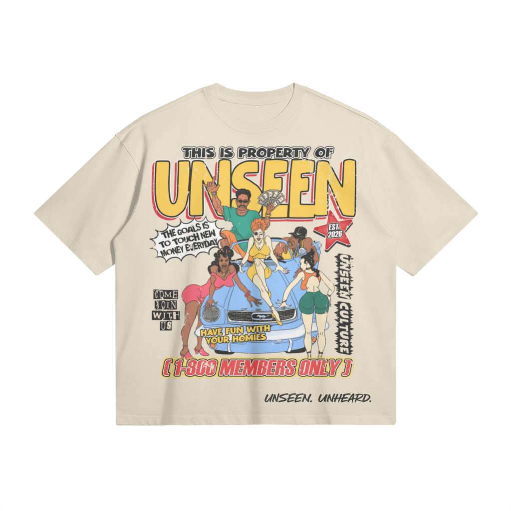 HAVE FUN W/ YOUR HOMIES BOXY TEE - UNSEEN. UNHEARD.