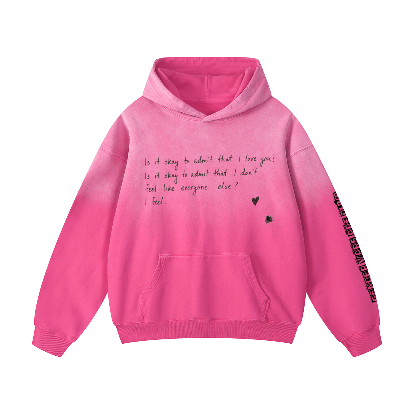 I FEEL OVERSIZED HOODIE. - UNSEEN. UNHEARD.