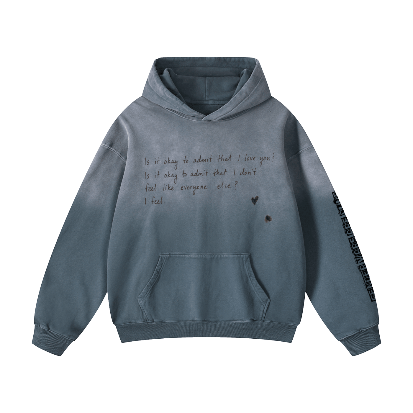 I FEEL OVERSIZED HOODIE. - UNSEEN. UNHEARD.
