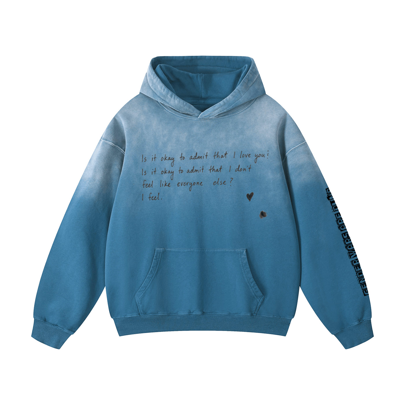 I FEEL OVERSIZED HOODIE. - UNSEEN. UNHEARD.