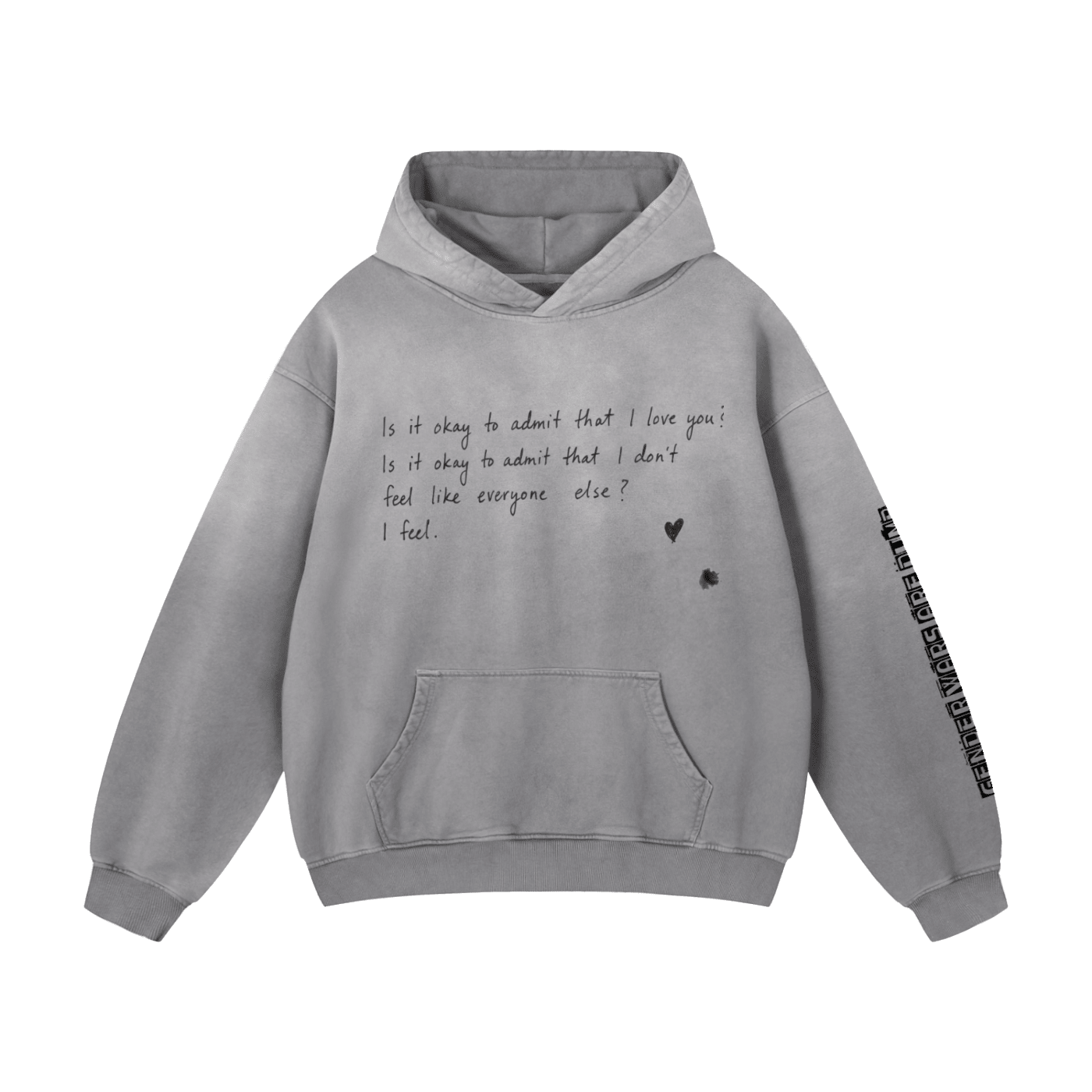 I FEEL OVERSIZED HOODIE. - UNSEEN. UNHEARD.