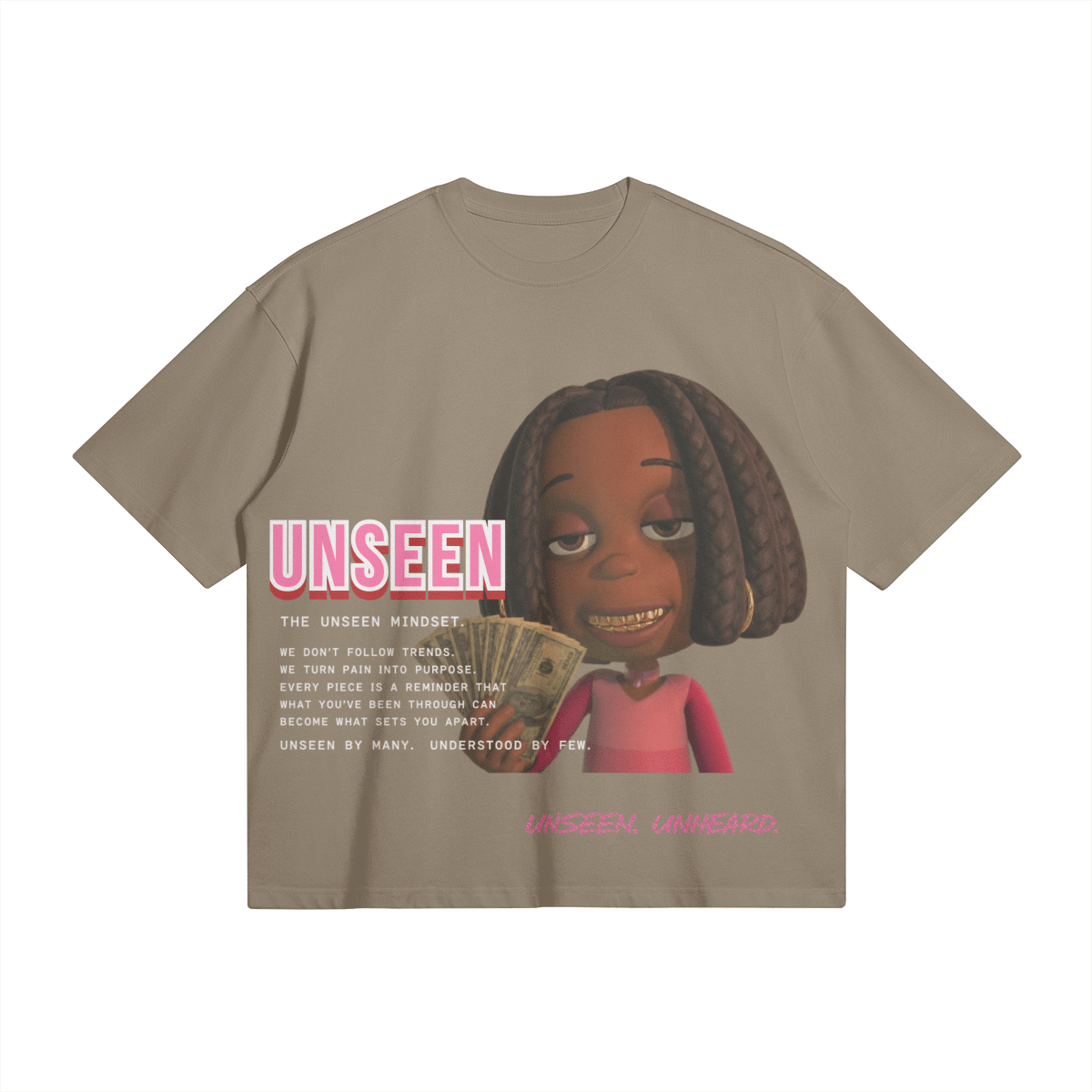 LIBBY BOXY TEE - UNSEEN. UNHEARD.